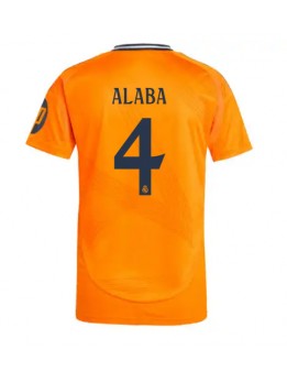 Real Madrid David Alaba #4 Replika Borta Kläder 2024-25 Kortärmad